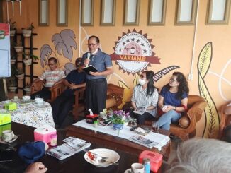 Walikota Asner Silalahi semasa hidupnya menghadiri undangan coffee morning bersama Warga Tomuan, Jumat (20/11/2020)