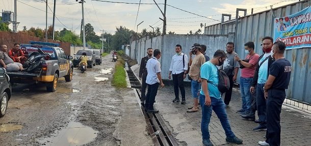 Lokasi Tawuran di depan PT Global jalan Lau Cimba Nagori Rambung Merah Kecamatan Siantar Kabupaten Simalungun Provinsi Sumatera Utara, Senin (16/11/2020) sekira pukul 16.00 WIB