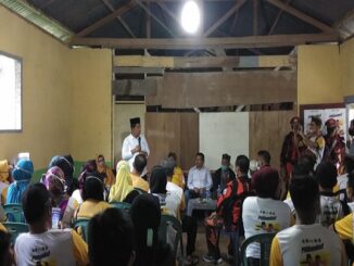 Calon Bupati Kabupaten Simalungun nomor urut 1, RadiapohHasiholan Sinaga (RHS), blusukan menyampaikan visi-misi Kamis (12/11/2020).