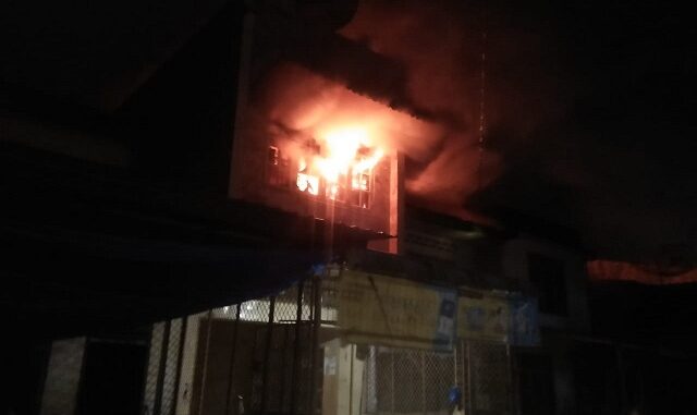 Rumah Yang Terbakar, 05 Nopember 2020 sekira Pukul 20.00 Wib.