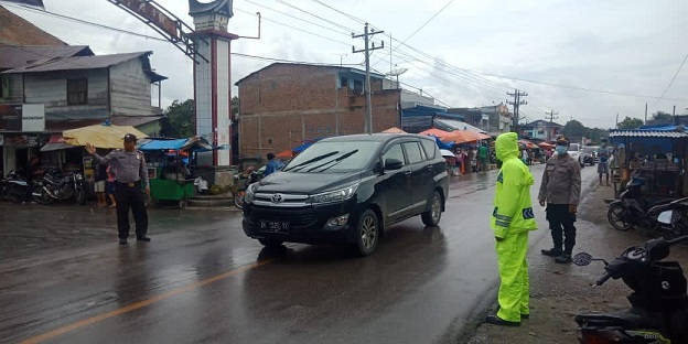 Pengamanan Arus Balik Libur Panjang di Simpang Silimbat