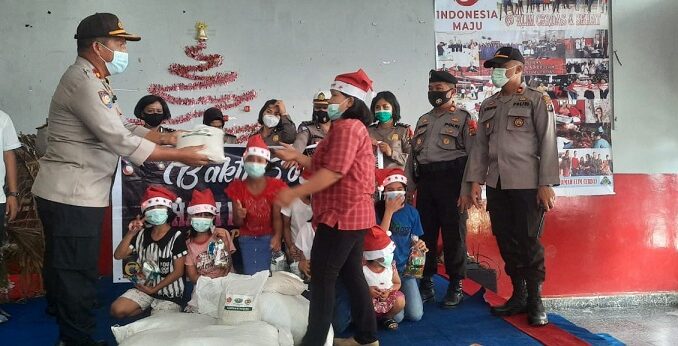 Polres Pematangsiantar menyalurkan Bhakti Sosial ke Panti Asuhan, Panti Sosial, Para Tuna Wisma dan Fakir Miskin, Selasa (22/12/2020) sekira pukul 09.00 WIB