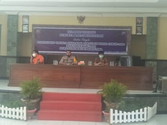 Kepolisian Resor (Polres) Toba menggelar Rapat Koordinasi (Rakor) lintas sektoral terkait kesiapan pengamanan Natal dan Tahun Baru 2021, Senin (21/12/2020) sekira pukul 14.30 Wib