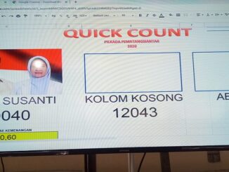 Quick count di lokasi center pemenangan Asnere-Susanti