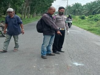 Lokasi kecelakaan di Jalan umum Dolok Masihul menuju Tebing Tinggi