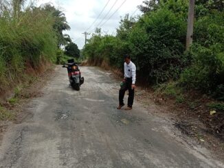 Bangunan Peningkatan Jalan atau Lapisan Penetrasi (Lapen) di Nagori Siatasan, Kecamatan Dolok Panribuan, Kabupaten Simalungun, Sumut