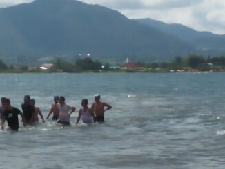 Pantai Sunset Beach Tambunan Balige Kabupaten Toba, Sumatera Utara, Sabtu (02/01/2021)