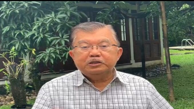 Ketua Umum Palang Merah Indonesia (PMI) Pusat, M. Jusuf Kalla (JK)