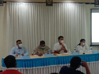 Sosialisasi beban tetap yang berlangsung di Simalungun Room Siantar Hotel Kota Siantar, Rabu (3/2/2021).