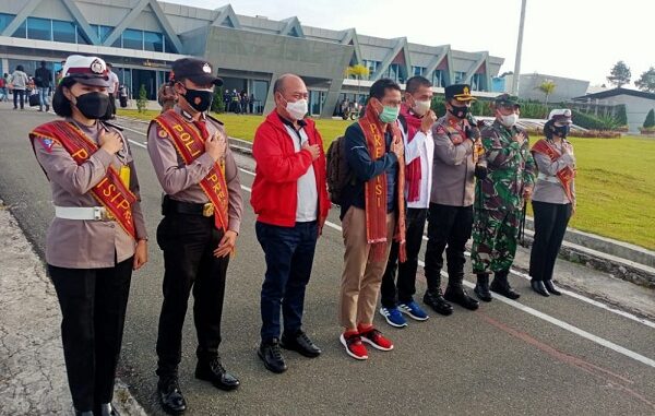 Bandara Internasional Silangit Siborongborong Tapanuli Utara Jumat (19/2/2021)