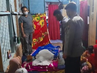 Jenazah Wagiran (60) di rumah duka Serdang Bedagai