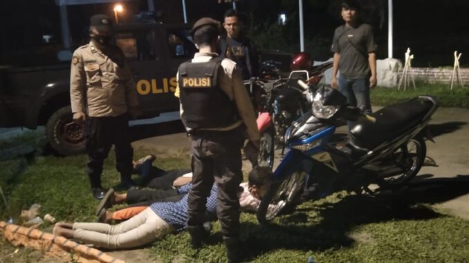 Jajaran Polres Batu Bara melalui Polsek Lima Puluh, kembali menggelar patroli Balap Liar, Minggu (07/02/2021)