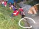 Lokasi penemuan bocah di saluran Irigasi Bah Tongguran di Huta III Kampung Karo Nagori Tanjung Pasir