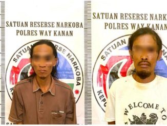 Satgas Operasi Antik Krakatau Polres Way Kanan  bersama Polsek Negeri Besar berhasil membekuk dua orang pelaku yang diduga melakukan penyalahgunaan narkotika bukan tanaman jenis sabu. Sabtu (27/3/2021).