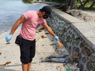 Penemuan Mayat Setengah Badan Tersisa Tulang di Pantai Orong Bukal, Senin (22/3/2021).