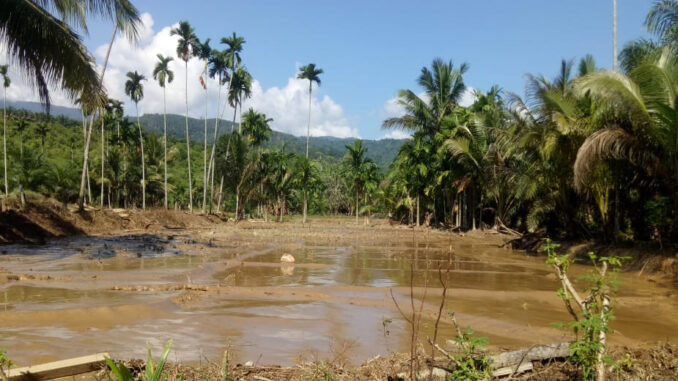 Foto : Banjir bandang yang melanda Kabupaten Padang Lawas, Provinsi Sumatera Utara, pada Jumat lalu (12/3) menyisakan material lumpur. (BPBD Kabupaten Padang Lawas)