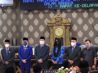 DPRD setempat menggelar sidang paripurna, Senin 01/03/2021.