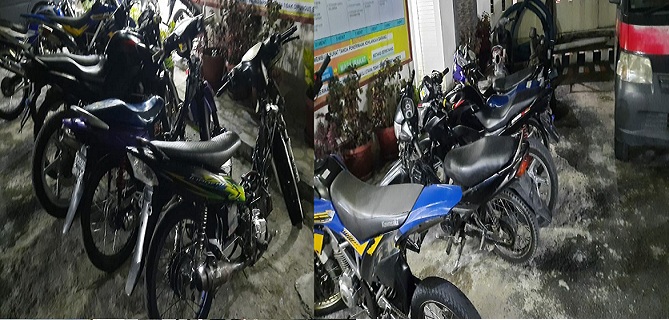 Polres Taput Jaring Puluhan Sepeda Motor Knalpot Blong