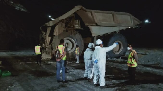 AH menjadi korban kecelakaan saat bekerja di Hole Mining tepatnya di Soutrem RL 105 dekat Puiler 174, Jumat (23/4) sekitar pukul 14.50 WITA.