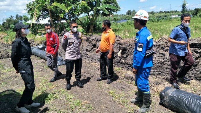 Areal proyek pembangunan Bypass BIL-Mandalika, Selasa (20/4).