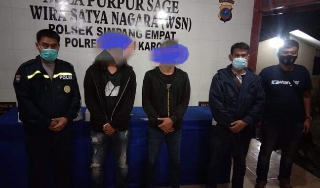 Kapolsek Simpang Empat, AKP.A.Ridwan Harahap menuturkan dua pelaku penganiayaan telah diamankan yaitu NS dan GS.